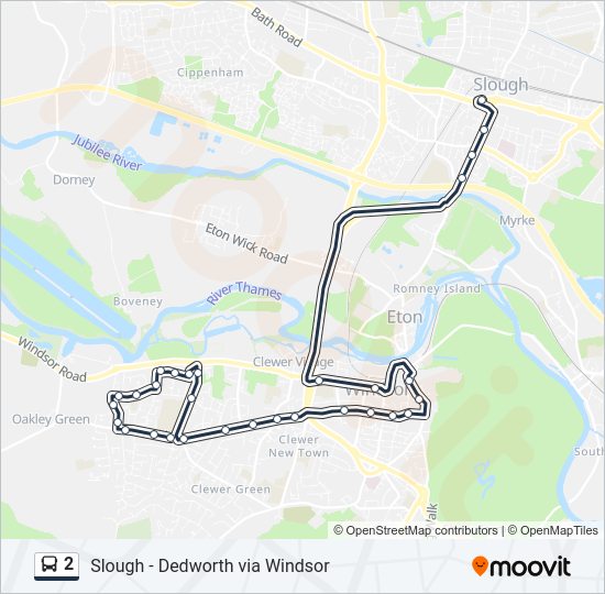 2 bus Line Map