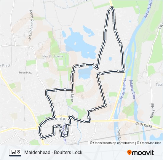 8 Route Schedules, Stops & Maps Maidenhead Town Centre (Updated)
