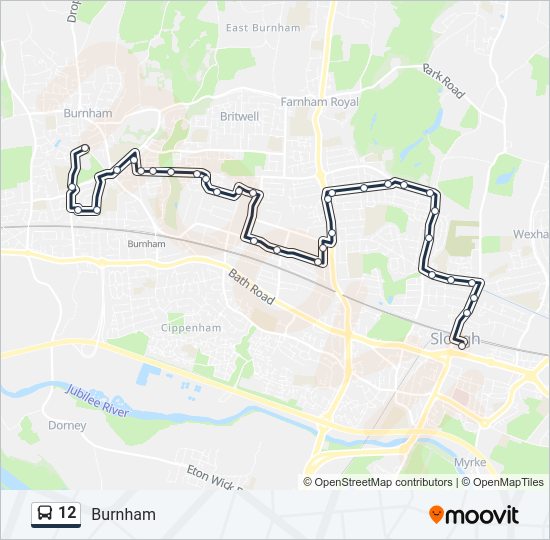 12 bus Line Map