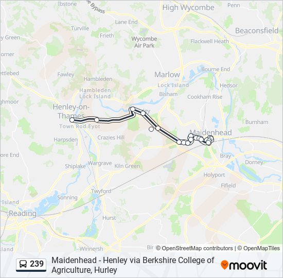 239 Route: Schedules, Stops & Maps - Henley-On-Thames (Updated)