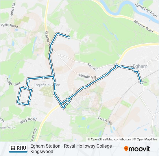 RHU Bus Line Map