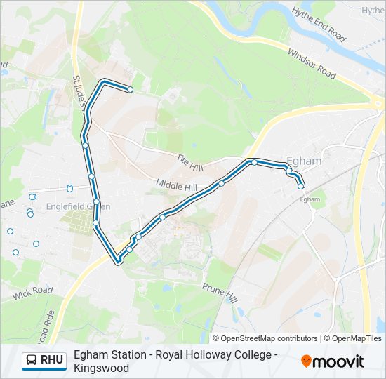 RHU Bus Line Map