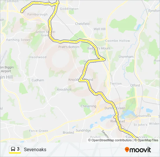 3 Bus Line Map