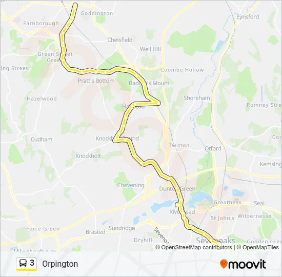 3 Bus Line Map