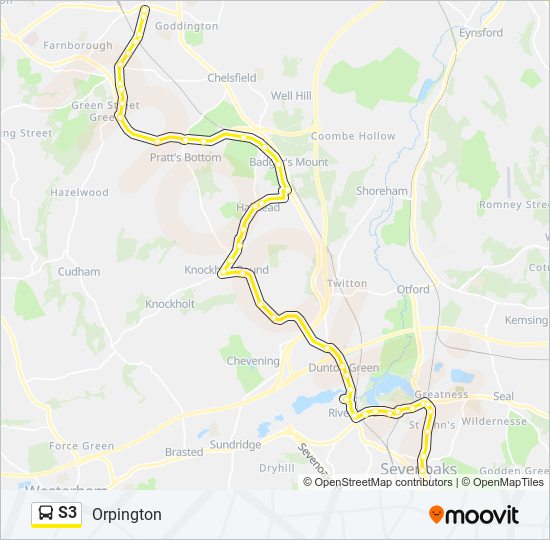 s3 Route: Schedules, Stops & Maps - Orpington (Updated)