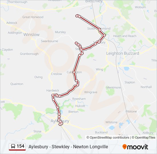 154 Route: Schedules, Stops & Maps - Newton Longville (Updated)