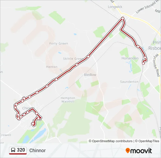 320 Bus Line Map