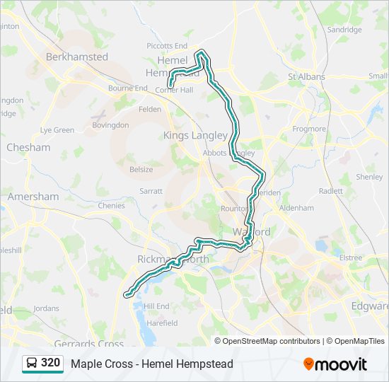 320 bus Line Map