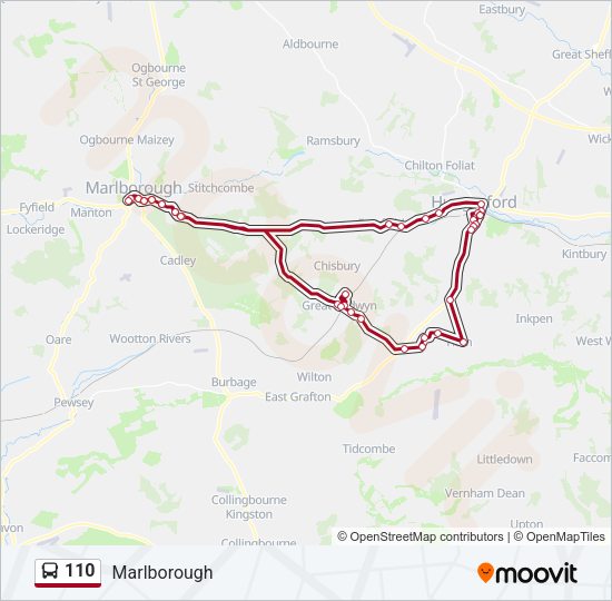 110 Bus Line Map