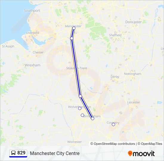 829 Bus Line Map