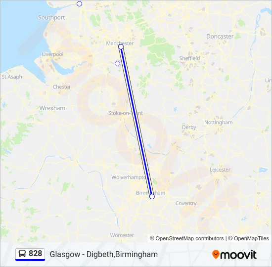 828 Bus Line Map