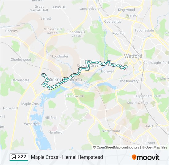 322 Bus Line Map