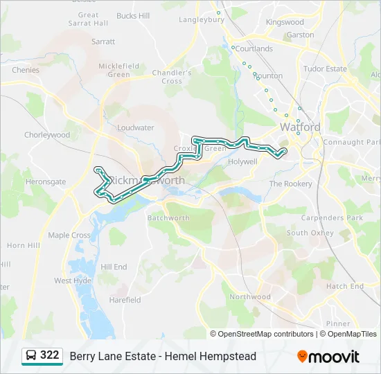 322 Bus Line Map