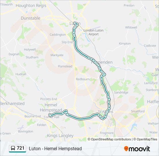 721 Route: Schedules, Stops & Maps - Hemel Hempstead (Updated)