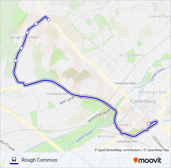 KENT COLLEGE COMMUNITY BUS Bus Line Map
