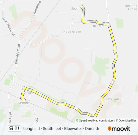 C1 Bus Line Map