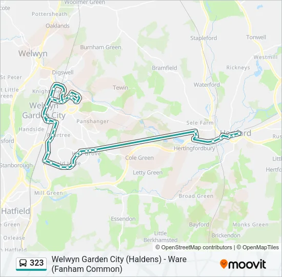 323 Bus Line Map