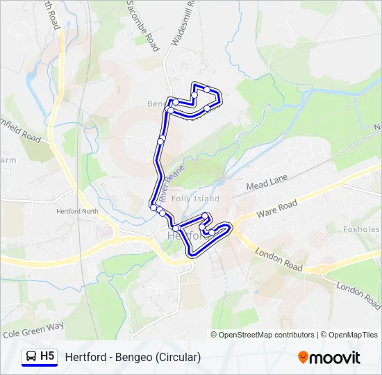 H5 Bus Line Map
