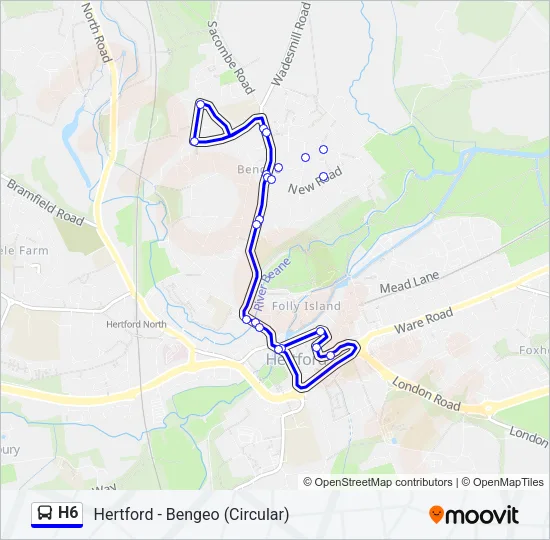 H6 Bus Line Map