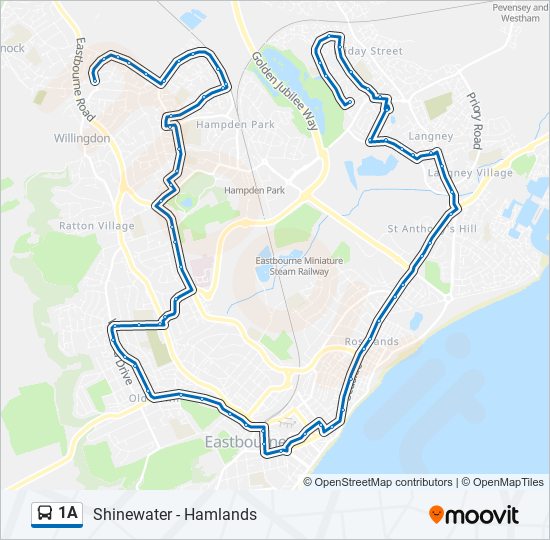 1A bus Line Map