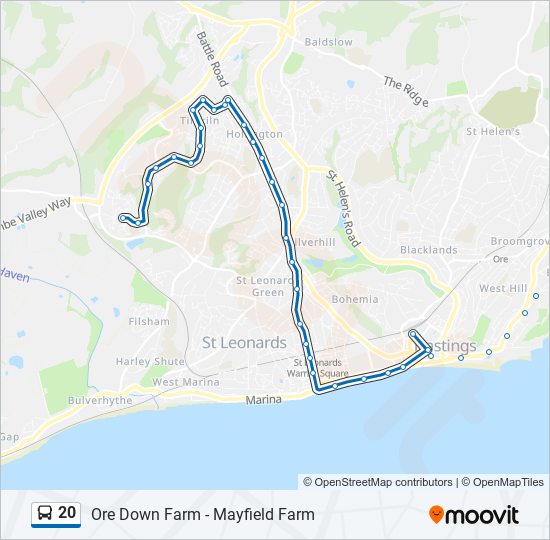 20 Route Schedules, Stops & Maps Hollington (Updated)