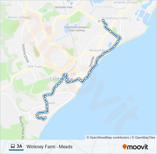 3A bus Line Map