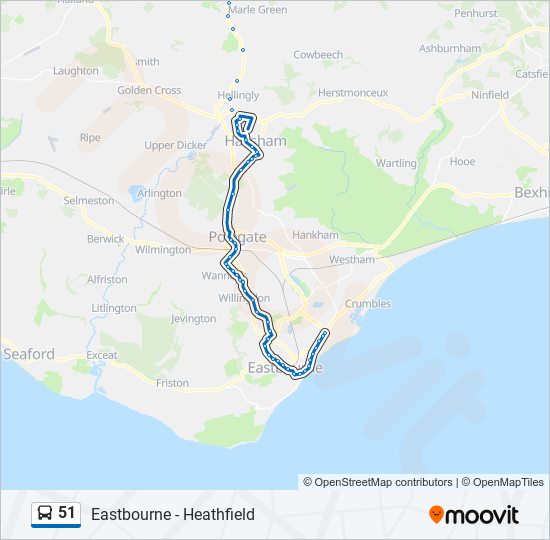 51 Route: Schedules, Stops & Maps - Roselands (Updated)