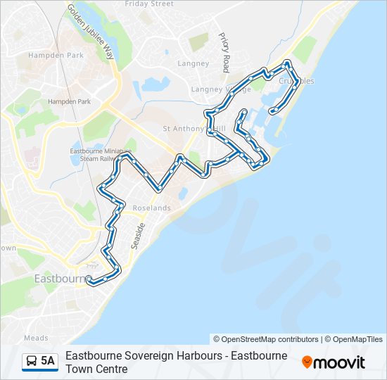 5a Route Schedules Stops Maps Sovereign Harbour North Updated 5a-route-schedules-stops-maps-sovereign-harbour-north-updated