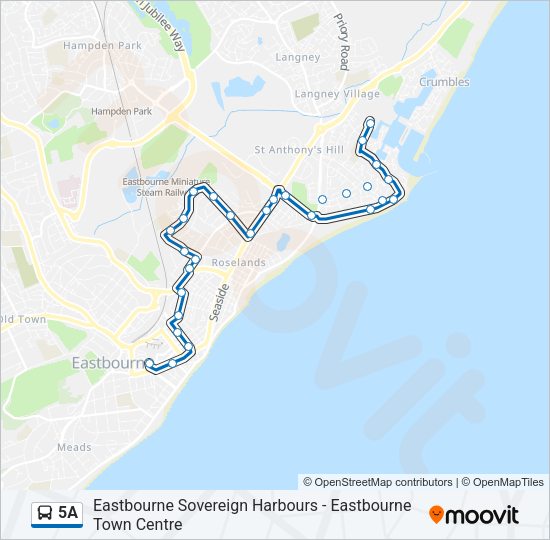 5A Bus Line Map