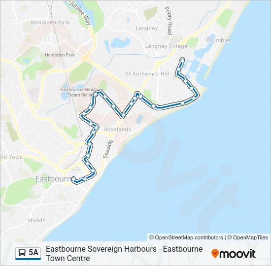 5A Bus Line Map