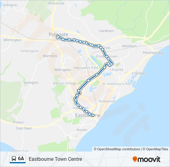 6A bus Line Map