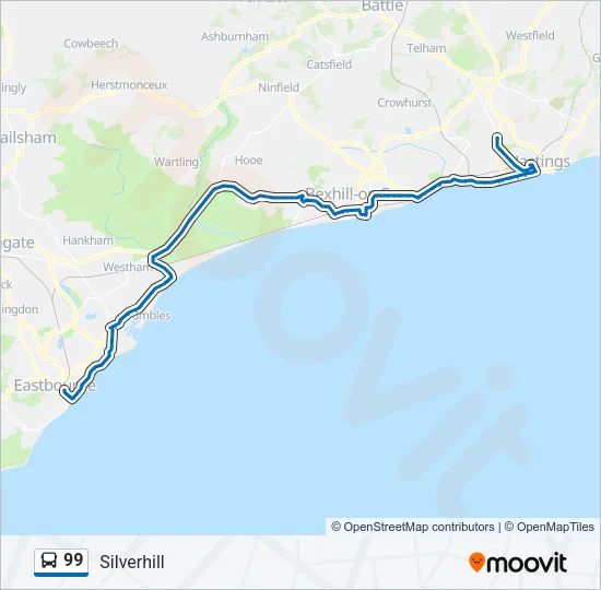 99 Bus Line Map