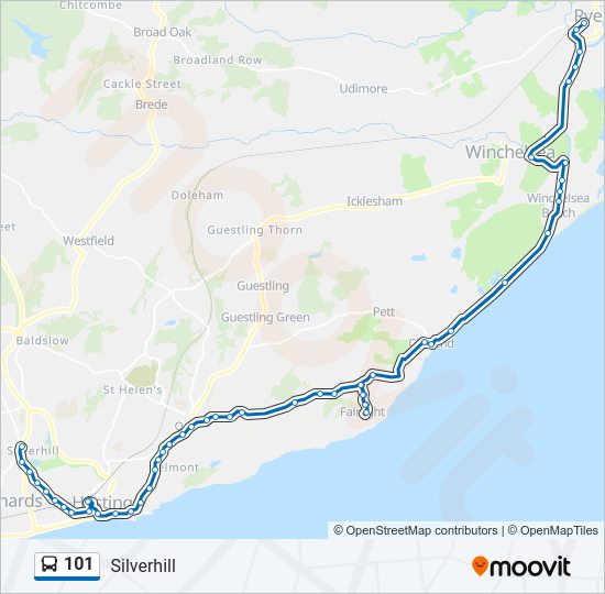101 Bus Line Map