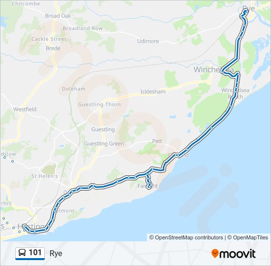 101 Bus Line Map
