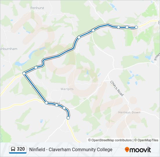 320 Bus Line Map