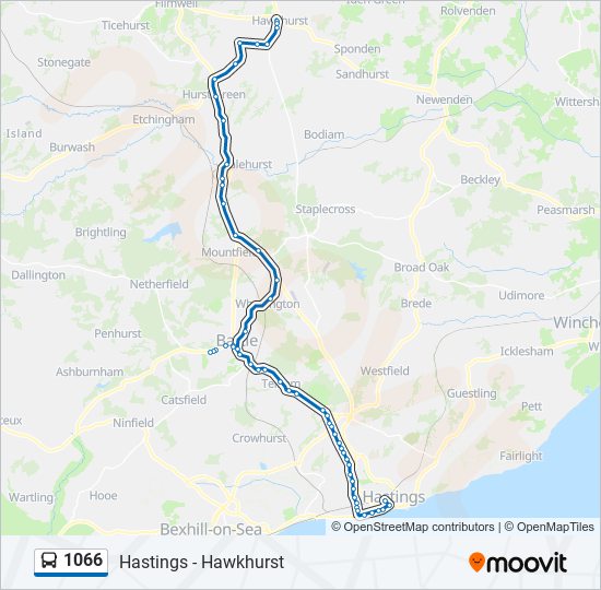 1066 Route Schedules, Stops & Maps Hawkhurst (Updated)