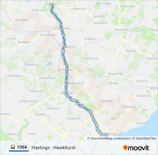 1066 Bus Line Map
