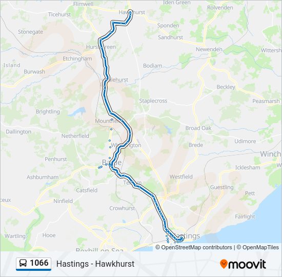1066 Bus Line Map