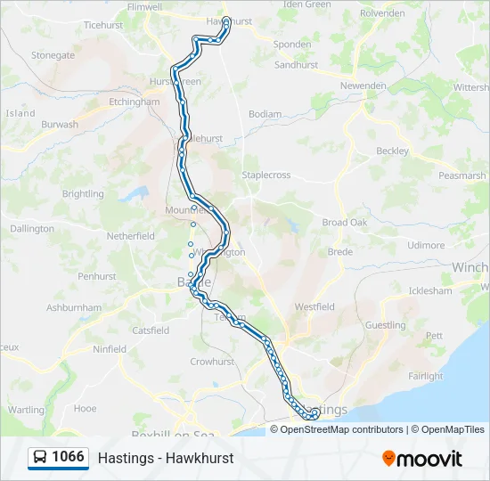1066 Bus Line Map