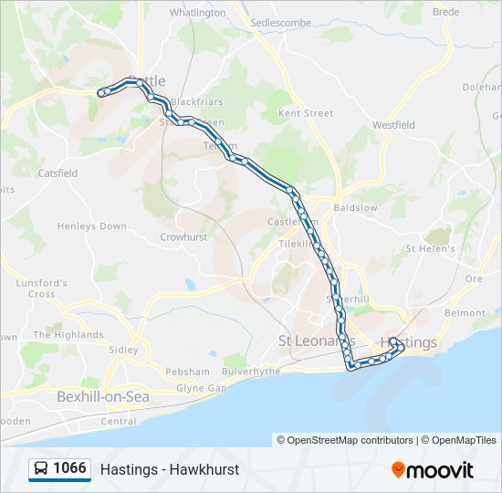 1066 bus Line Map