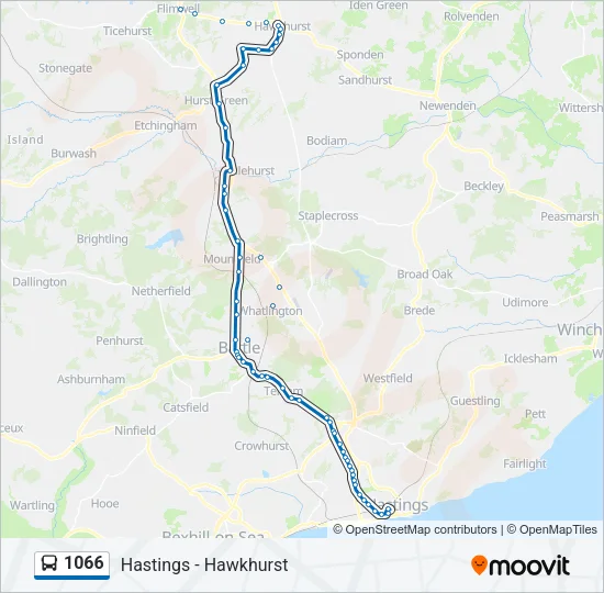 1066 Bus Line Map