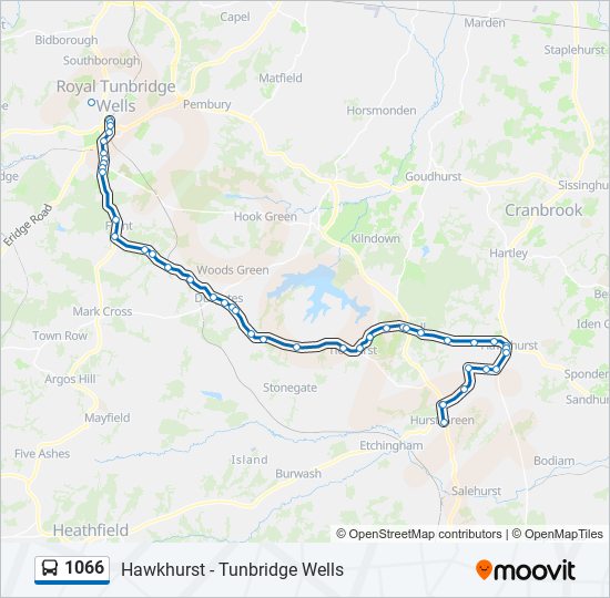 1066 bus Line Map