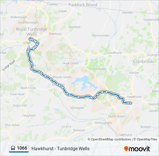 1066 bus Line Map