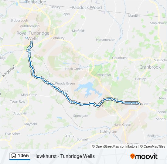 1066 Bus Line Map