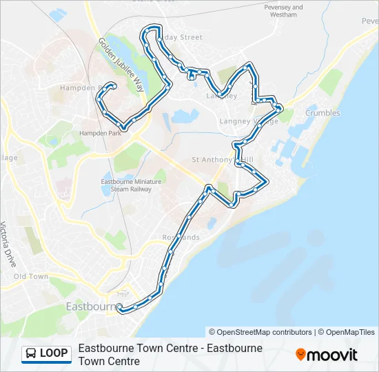 LOOP Bus Line Map
