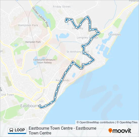 LOOP Bus Line Map