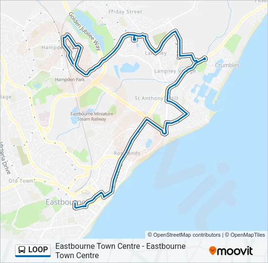 LOOP Bus Line Map