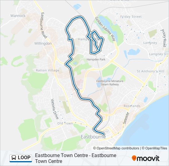 LOOP bus Line Map