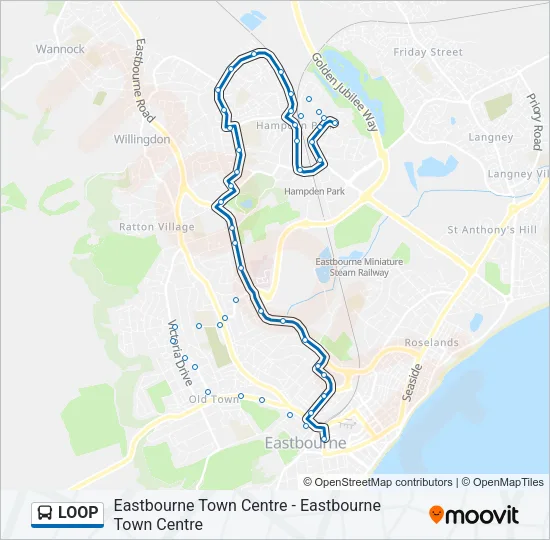 LOOP Bus Line Map