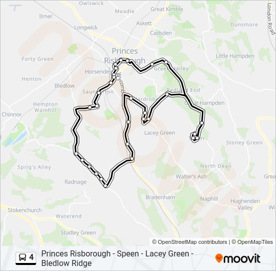 4 Bus Line Map